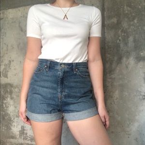 BDG Mom High Rise Denim Shorts